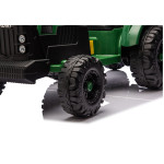 Elektrický Traktor s vlečkou CH9959B - 24V tmavozelený